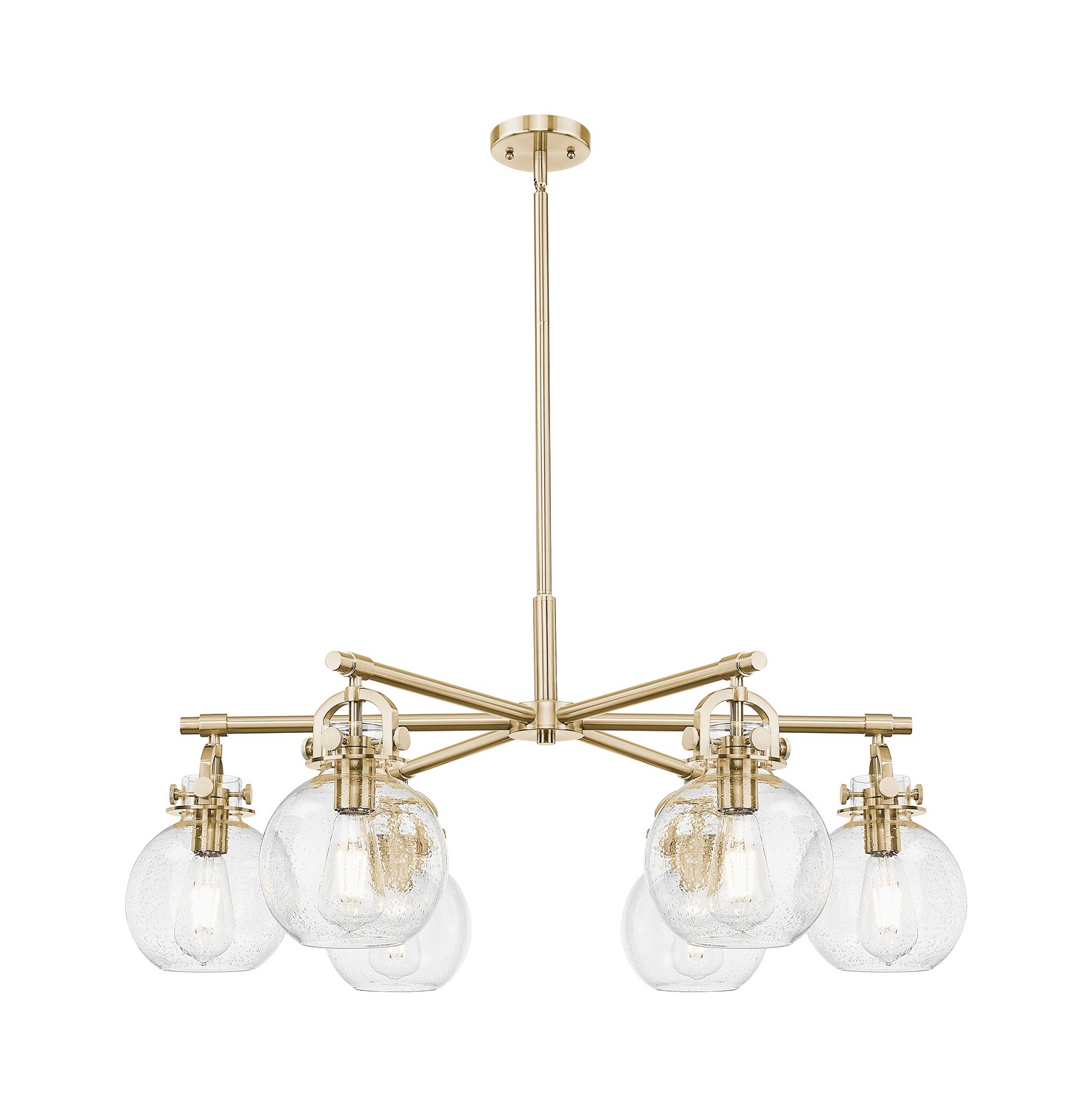 Six Light Chandelier by Innovations - Downtown Urban Collection, Champagne Bronze Finish - 410-6CR-CB-G410-7SDY