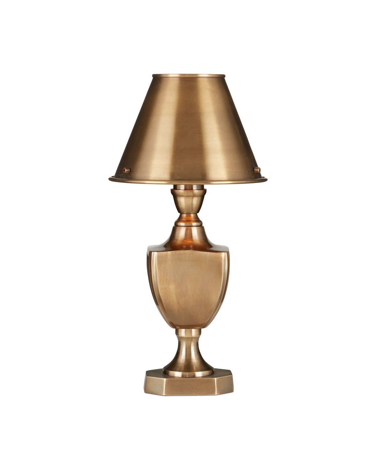 Currey & Company 6000-1057 Waddill 12.75 inch 7 watt Antique Brass Table Lamp Portable Light