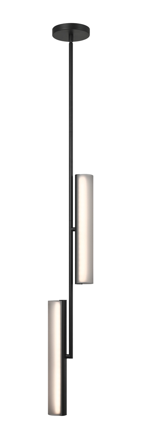 Matteo Lighting C32202MBSM Axis LED 14.5 inch Matte Black Pendant Ceiling Light