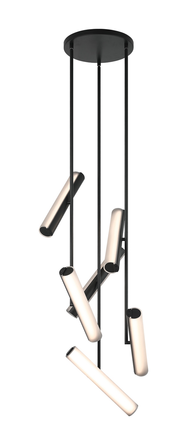 Matteo Lighting C32206MBSM Axis LED 15.88 inch Matte Black Pendant Ceiling Light