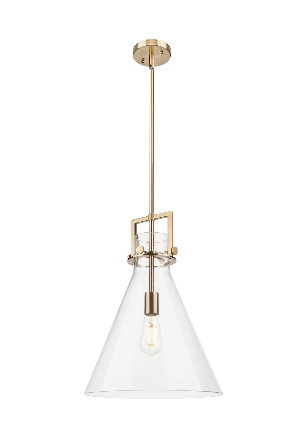 One Light Pendant by Innovations - Downtown Urban Collection, Champagne Bronze Finish - 411-1SL-CB-G411-14CL