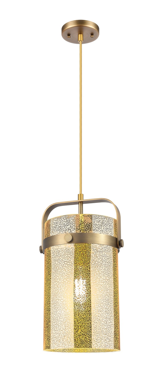 One Light Mini Pendant by Innovations - Downtown Urban Collection, Brushed Brass Finish - 413-1PM-BB-G413-1S-8ME