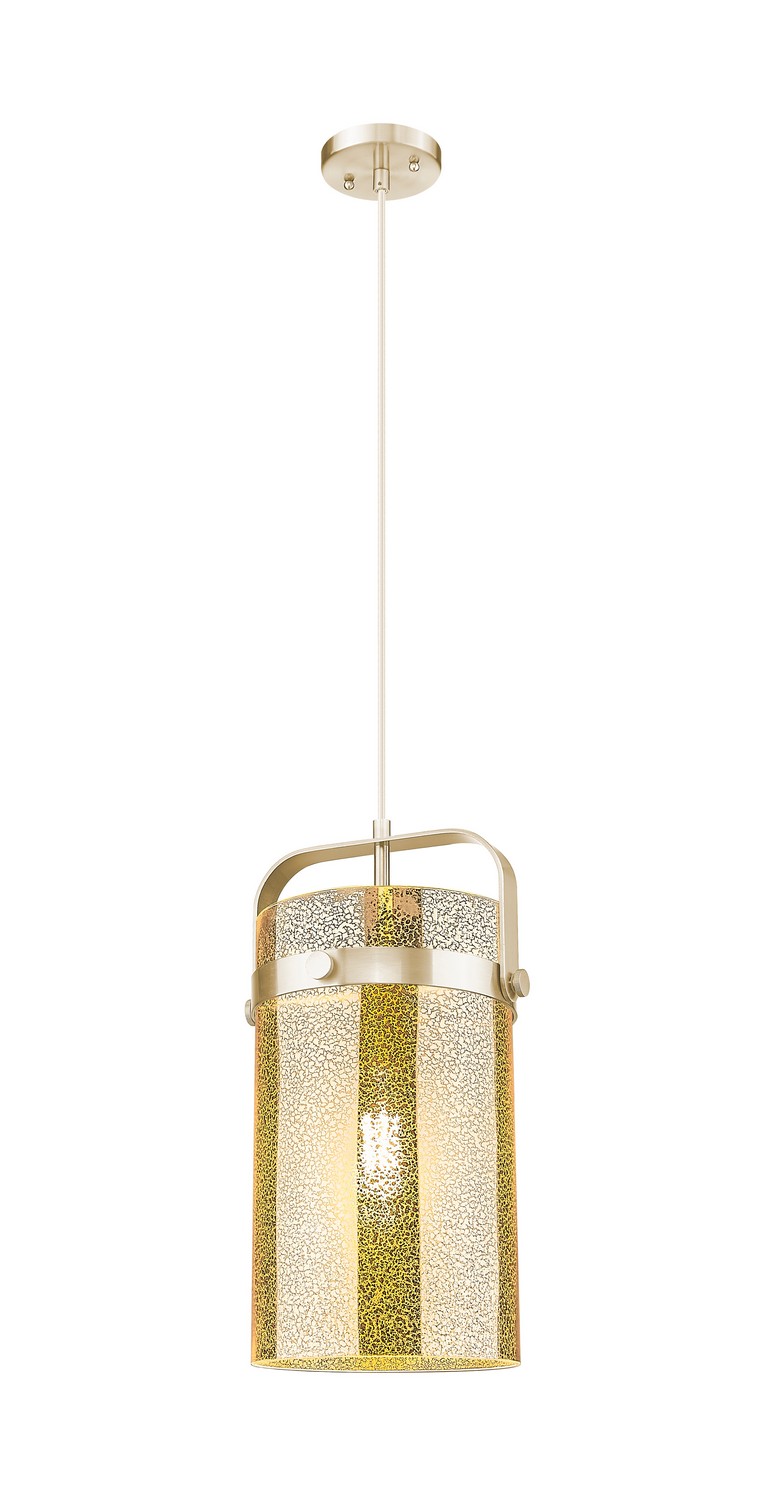 One Light Mini Pendant by Innovations - Downtown Urban Collection, Champagne Bronze Finish - 413-1PM-CB-G413-1S-8ME