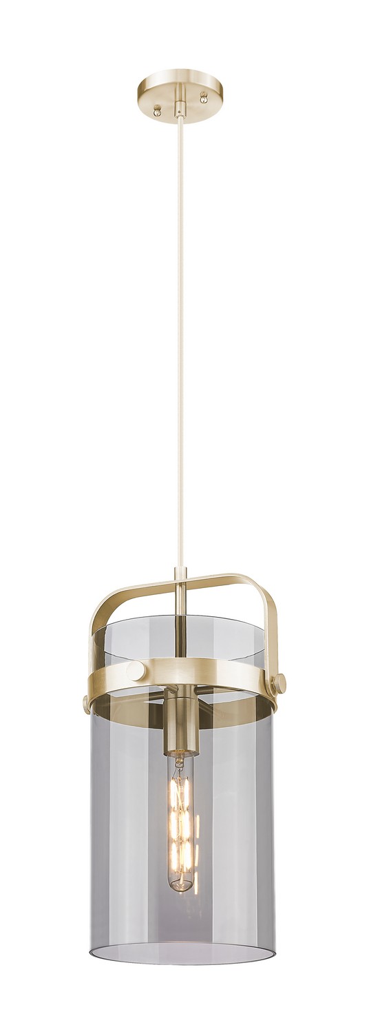 One Light Mini Pendant by Innovations - Downtown Urban Collection, Champagne Bronze Finish - 413-1PM-CB-G413-1S-8SM