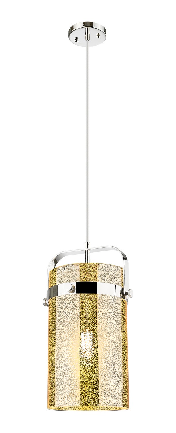 One Light Mini Pendant by Innovations - Downtown Urban Collection, Polished Nickel Finish - 413-1PM-PN-G413-1S-8ME