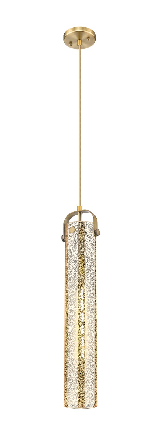 One Light Pendant by Innovations - Downtown Urban Collection, Brushed Brass Finish - 413-1PS-BB-G413-1S-4ME