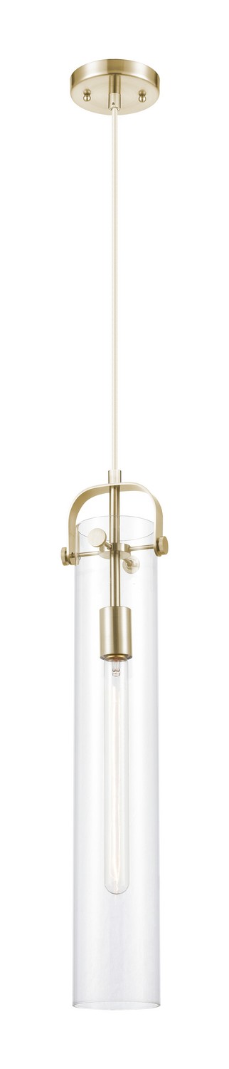 One Light Pendant by Innovations - Downtown Urban Collection, Champagne Bronze Finish - 413-1PS-CB-G413-1S-4CL