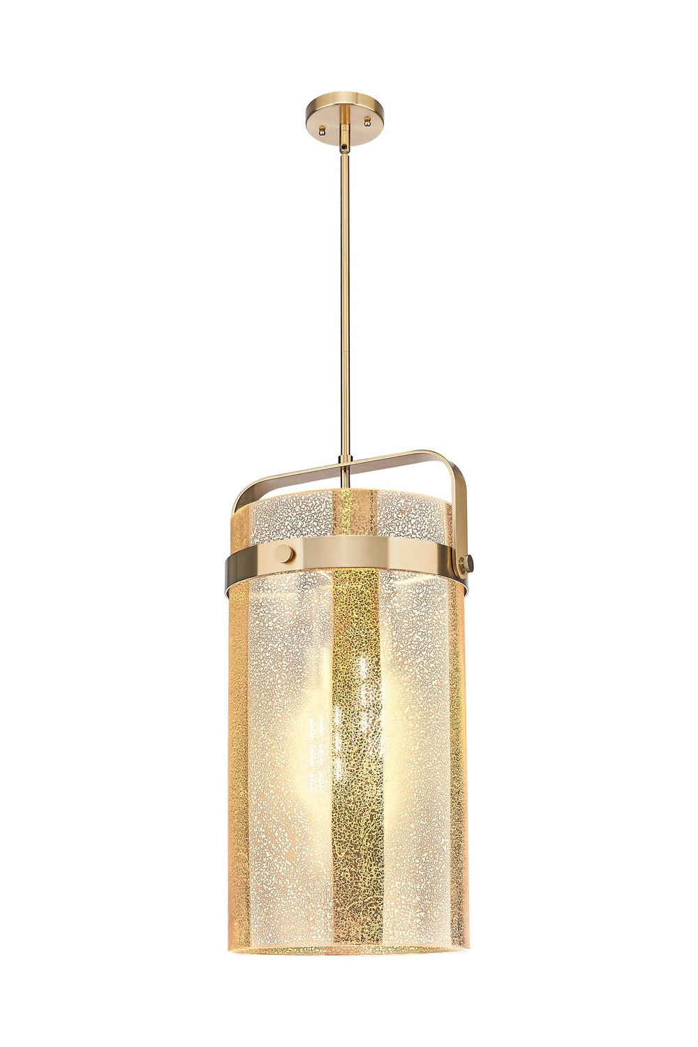 Four Light Pendant by Innovations - Downtown Urban Collection, Champagne Bronze Finish - 413-4SL-CB-G413-4S-12ME