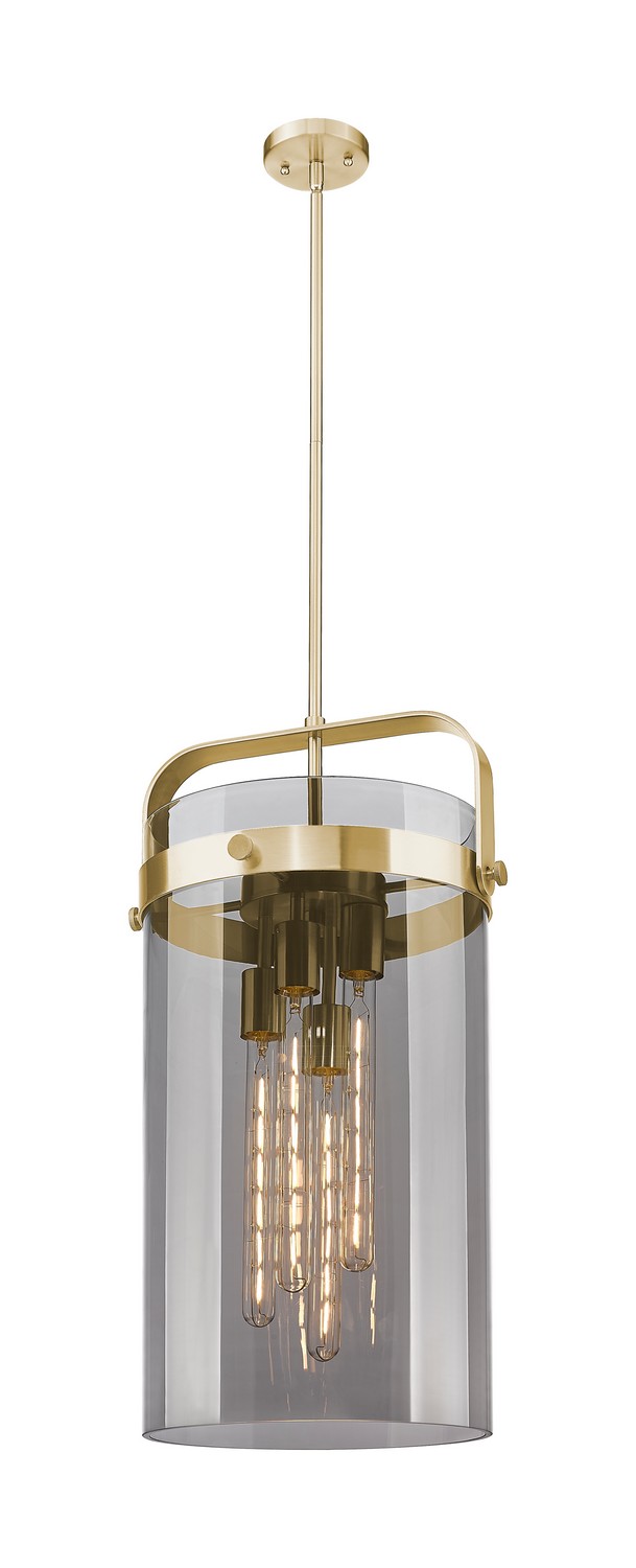 Four Light Pendant by Innovations - Downtown Urban Collection, Champagne Bronze Finish - 413-4SL-CB-G413-4S-12SM