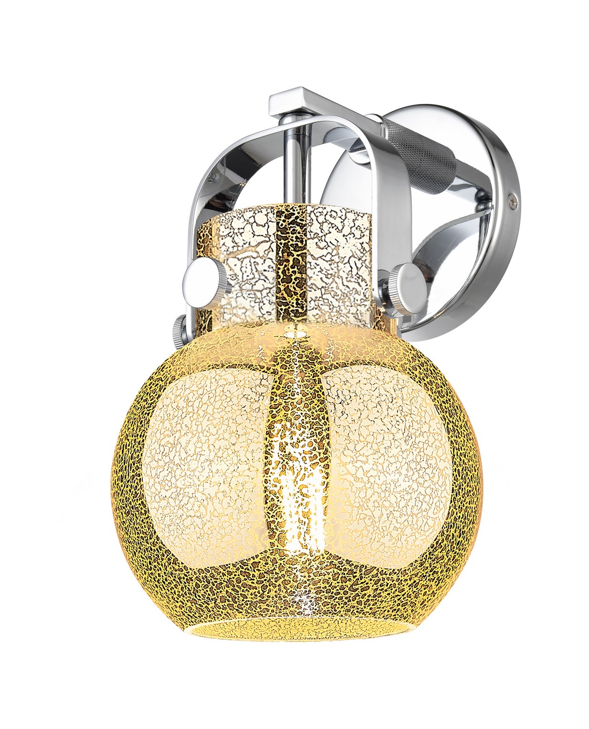 One Light Wall Sconce by Innovations - Downtown Urban Collection, Polished Chrome Finish - 423-1W-PC-G410-6ME