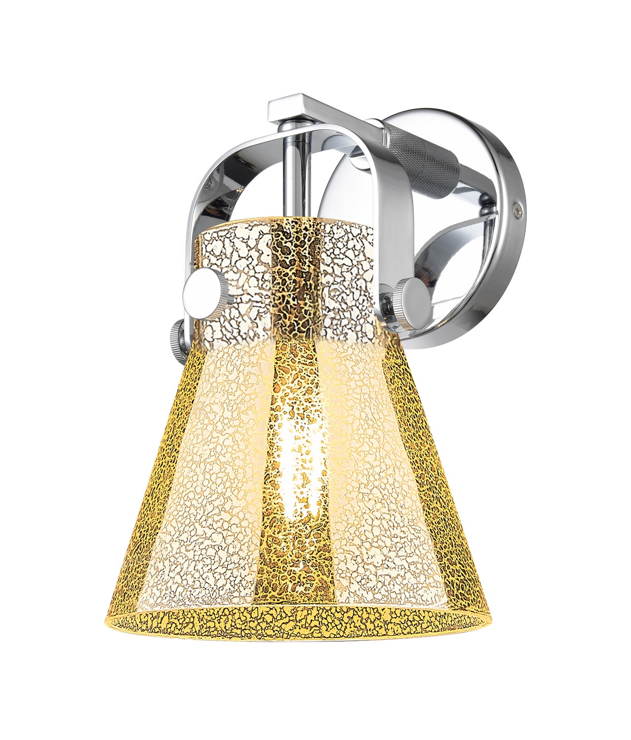 One Light Wall Sconce by Innovations - Downtown Urban Collection, Polished Chrome Finish - 423-1W-PC-G411-6ME