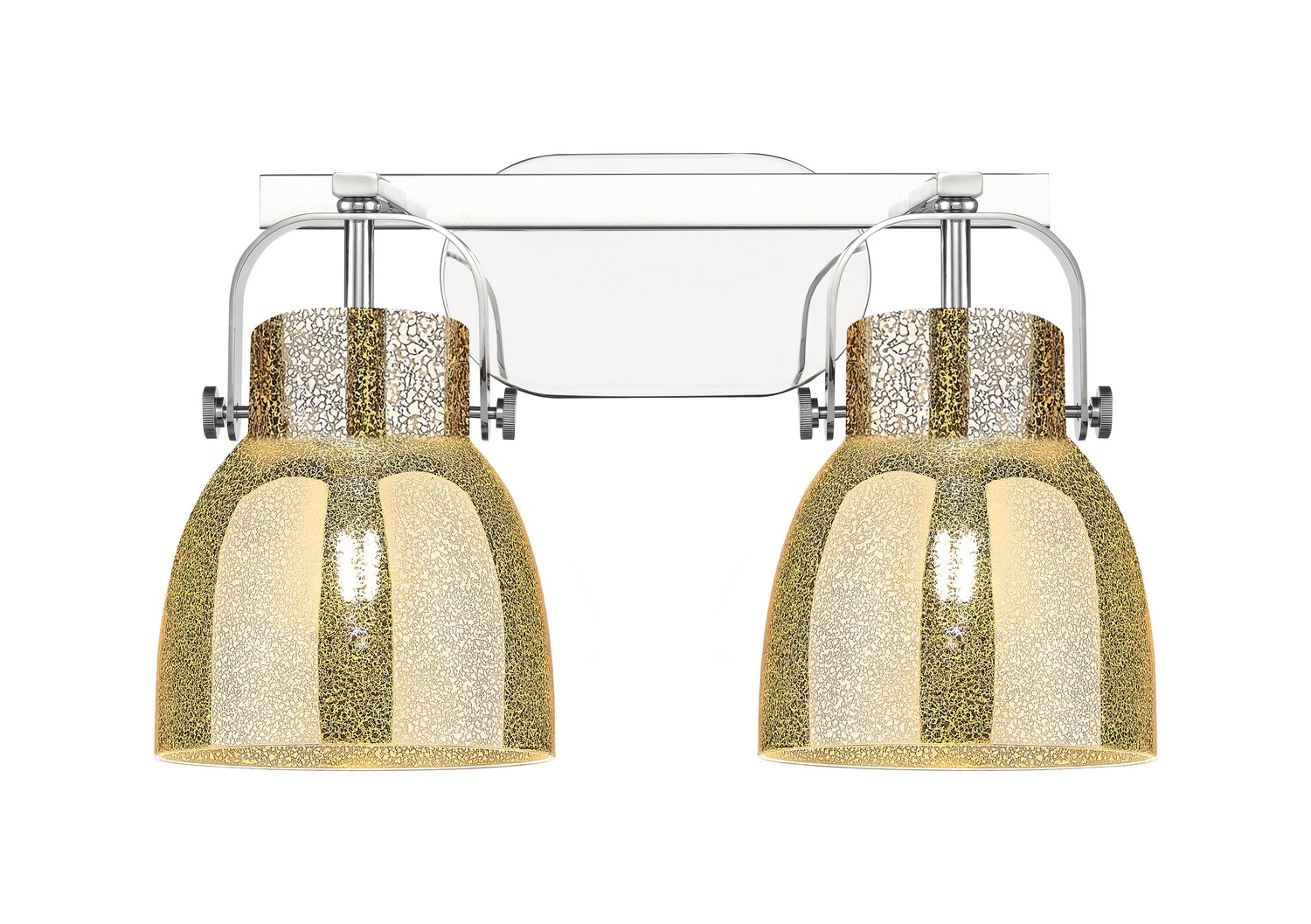 Two Light Bath Vanity by Innovations - Downtown Urban Collection, Polished Chrome Finish - 423-2W-PC-G412-6ME