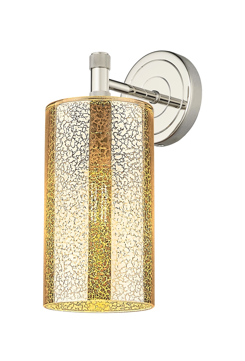 One Light Wall Sconce by Innovations - Downtown Urban Collection, Polished Nickel Finish - 434-1W-PN-G434-7ME