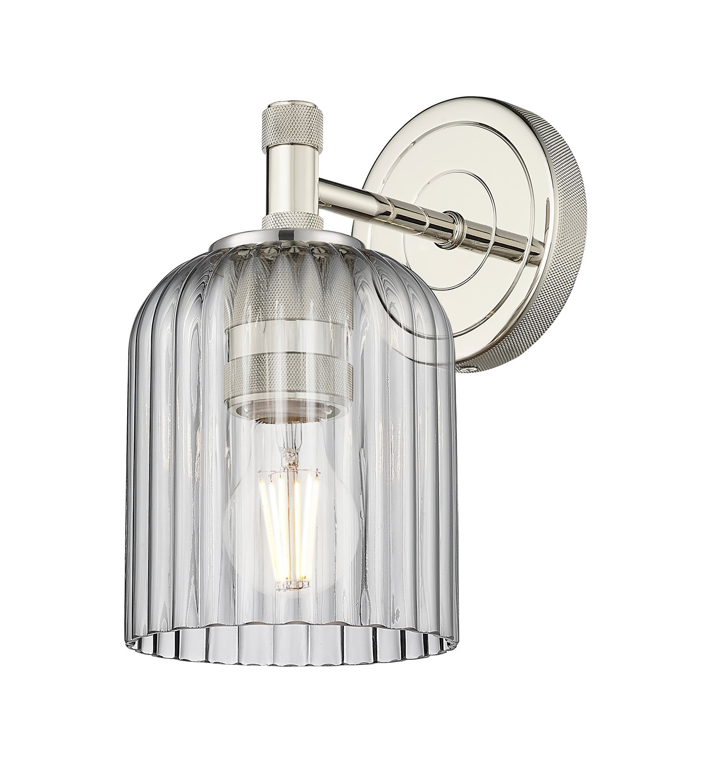 One Light Wall Sconce by Innovations - Downtown Urban Collection, Polished Nickel Finish - 434-1W-PN-G559-5SM