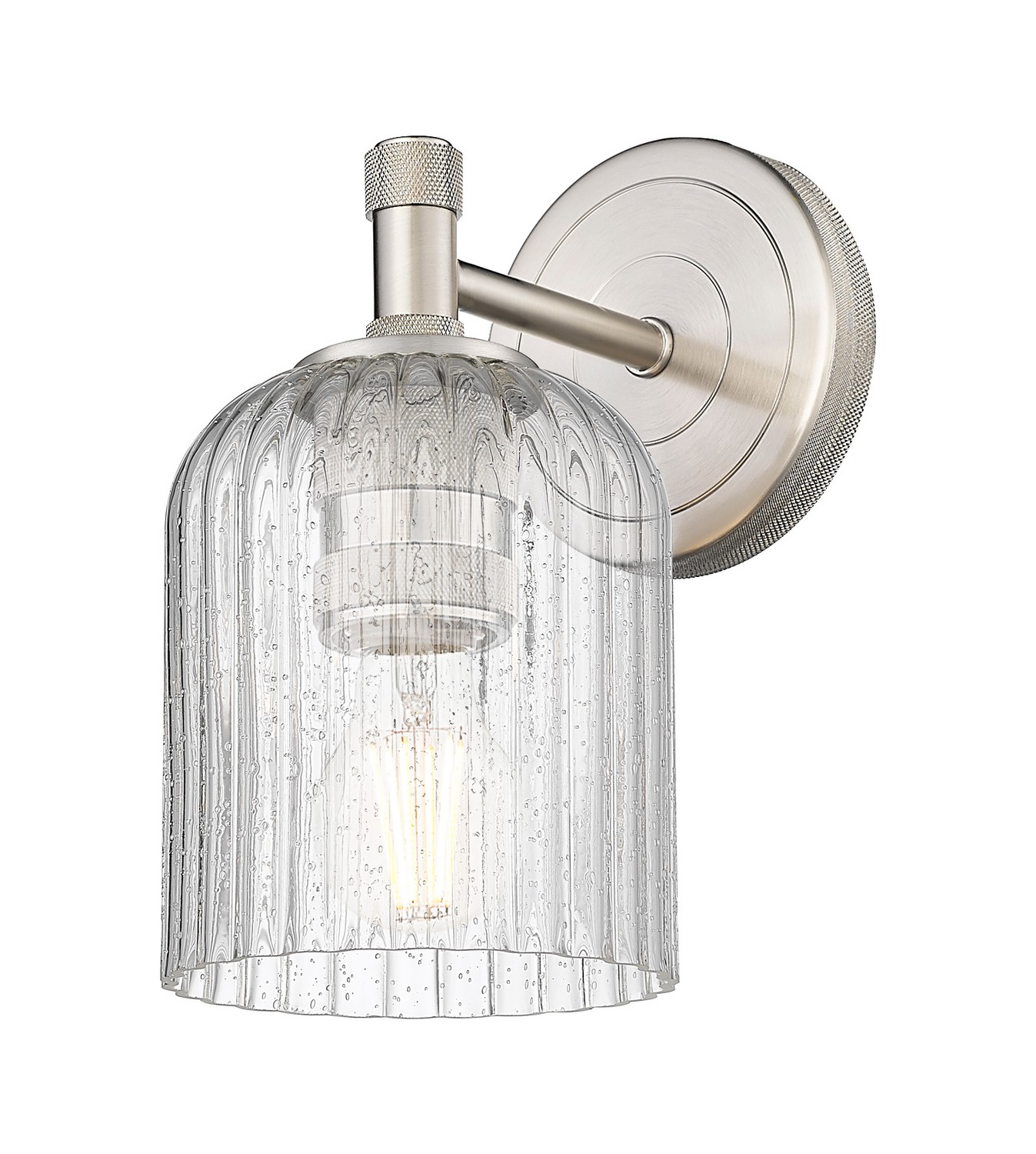 One Light Wall Sconce by Innovations - Downtown Urban Collection, Satin Nickel Finish - 434-1W-SN-G559-5SDY