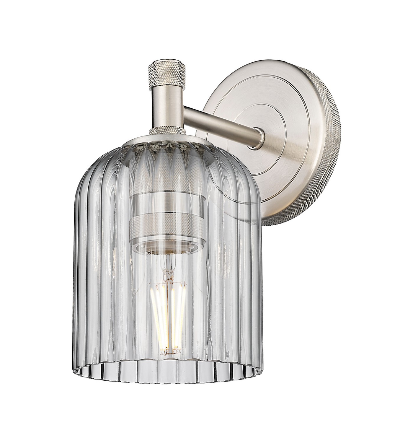 One Light Wall Sconce by Innovations - Downtown Urban Collection, Satin Nickel Finish - 434-1W-SN-G559-5SM