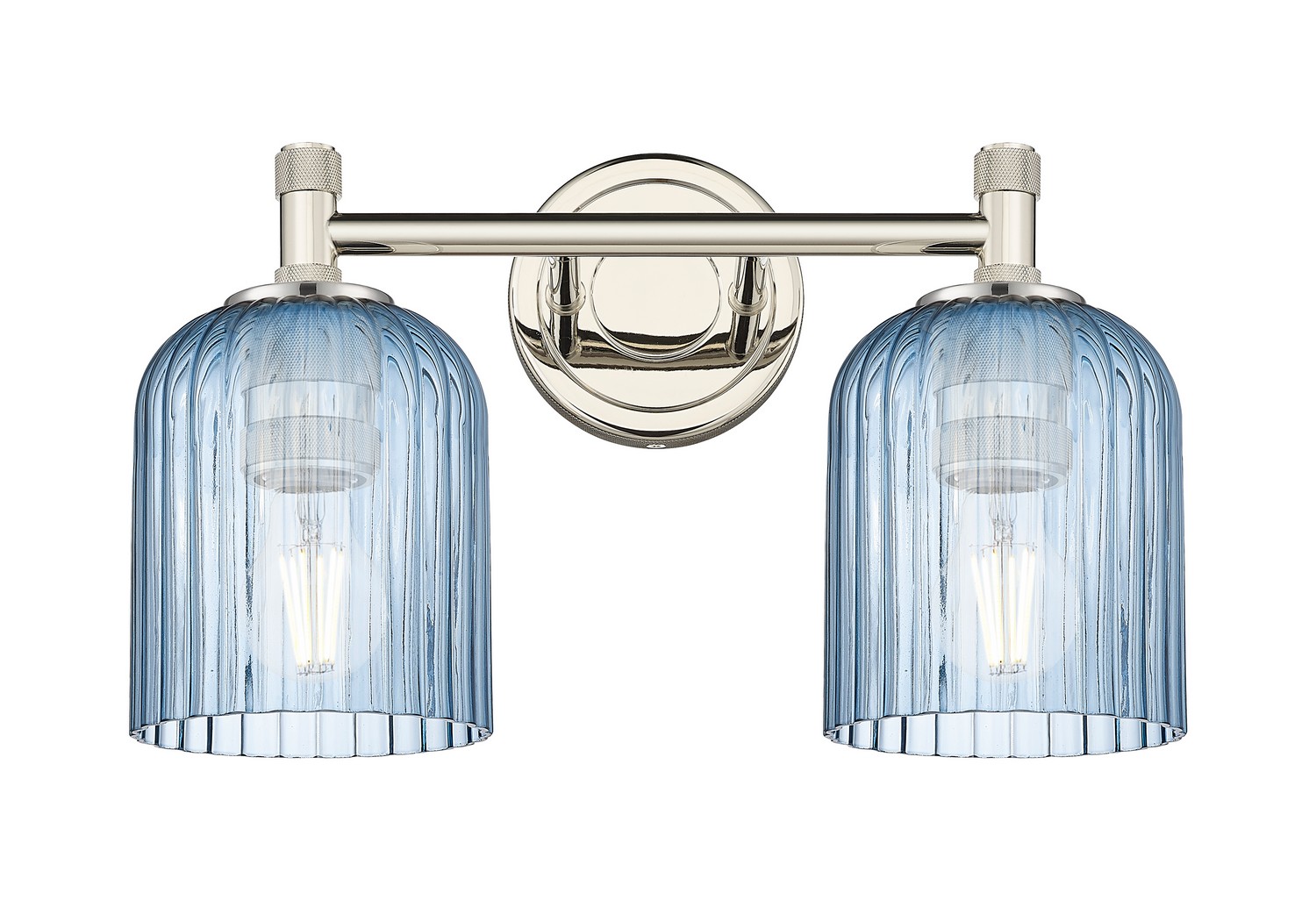 Two Light Bath Vanity by Innovations - Downtown Urban Collection, Polished Nickel Finish - 434-2W-PN-G559-5BL