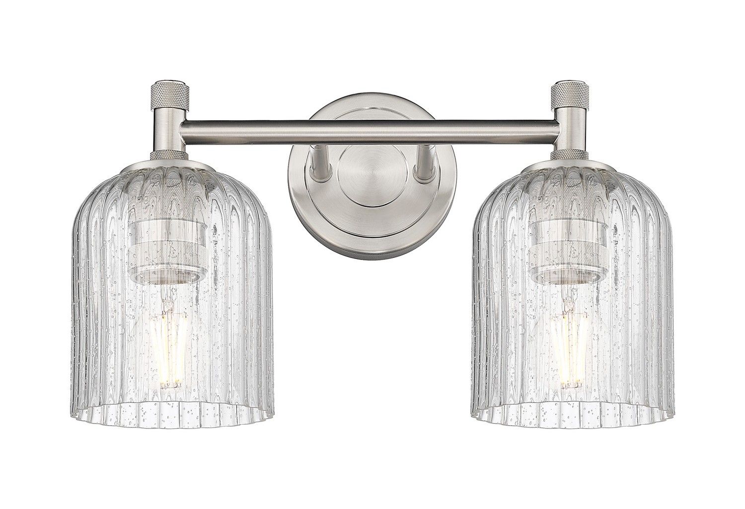 Two Light Bath Vanity by Innovations - Downtown Urban Collection, Satin Nickel Finish - 434-2W-SN-G559-5SDY
