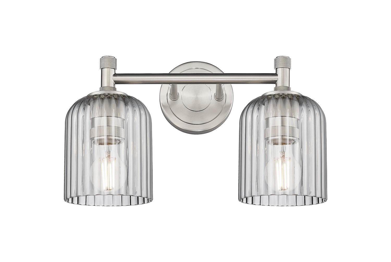 Two Light Bath Vanity by Innovations - Downtown Urban Collection, Satin Nickel Finish - 434-2W-SN-G559-5SM