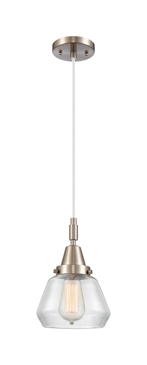 One Light Mini Pendant by Innovations - Caden Collection, Brushed Satin Nickel Finish - 447-1P-SN-G172