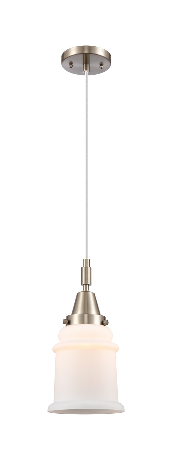 One Light Mini Pendant by Innovations - Caden Collection, Brushed Satin Nickel Finish - 447-1P-SN-G181