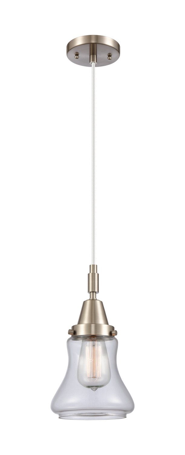 One Light Mini Pendant by Innovations - Caden Collection, Brushed Satin Nickel Finish - 447-1P-SN-G192