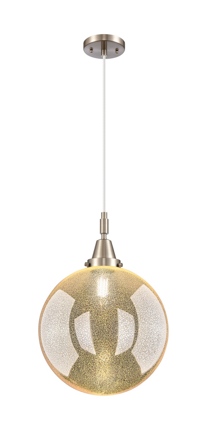 One Light Mini Pendant by Innovations - Caden Collection, Brushed Satin Nickel Finish - 447-1P-SN-G208-12
