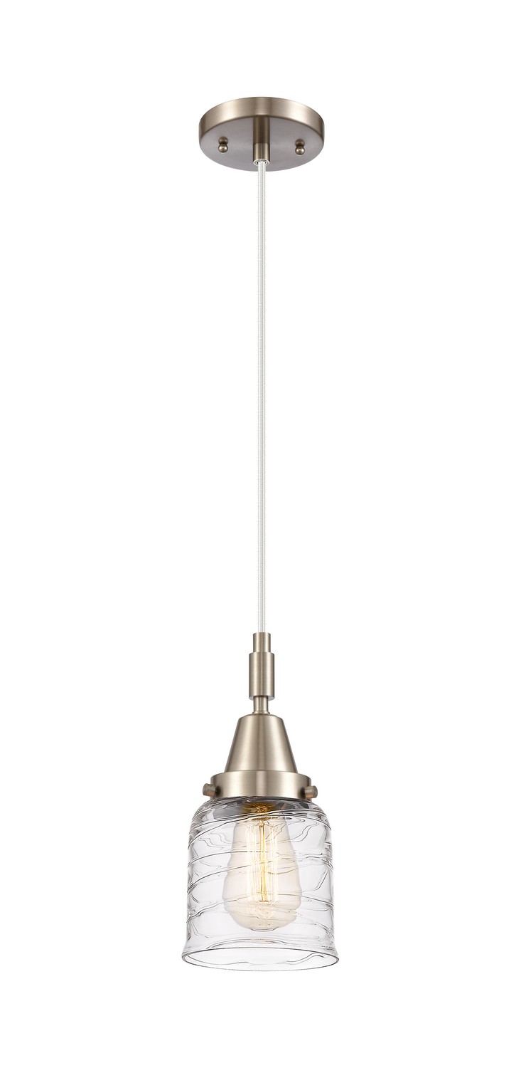 One Light Mini Pendant by Innovations - Caden Collection, Brushed Satin Nickel Finish - 447-1P-SN-G513