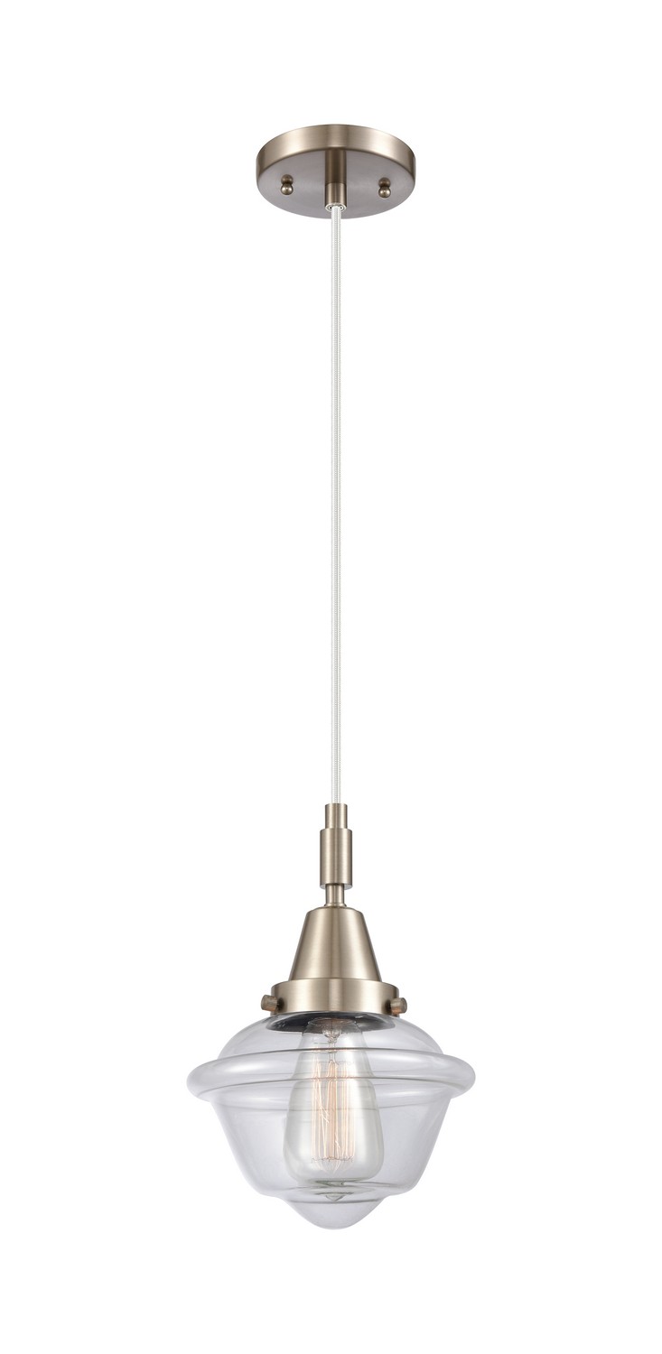 One Light Mini Pendant by Innovations - Caden Collection, Brushed Satin Nickel Finish - 447-1P-SN-G532