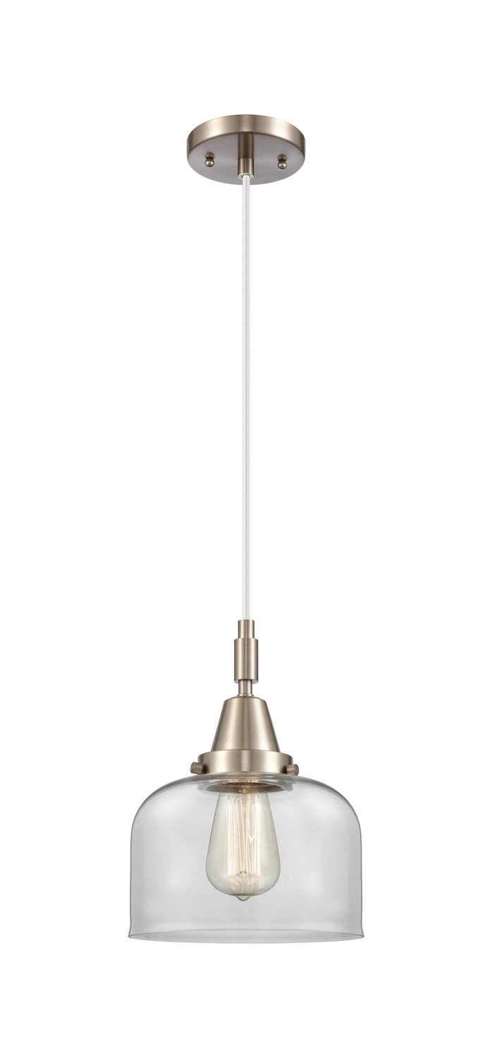 One Light Mini Pendant by Innovations - Caden Collection, Brushed Satin Nickel Finish - 447-1P-SN-G72