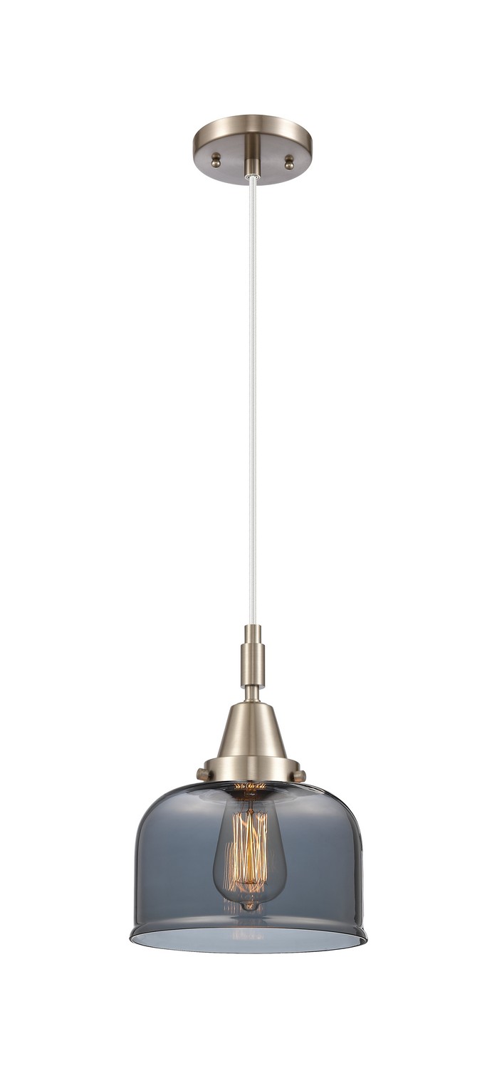 One Light Mini Pendant by Innovations - Caden Collection, Brushed Satin Nickel Finish - 447-1P-SN-G73