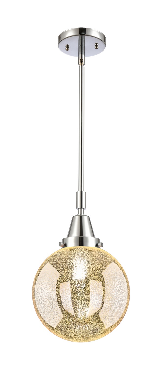 One Light Mini Pendant by Innovations - Caden Collection, Polished Chrome Finish - 447-1S-PC-G208-8