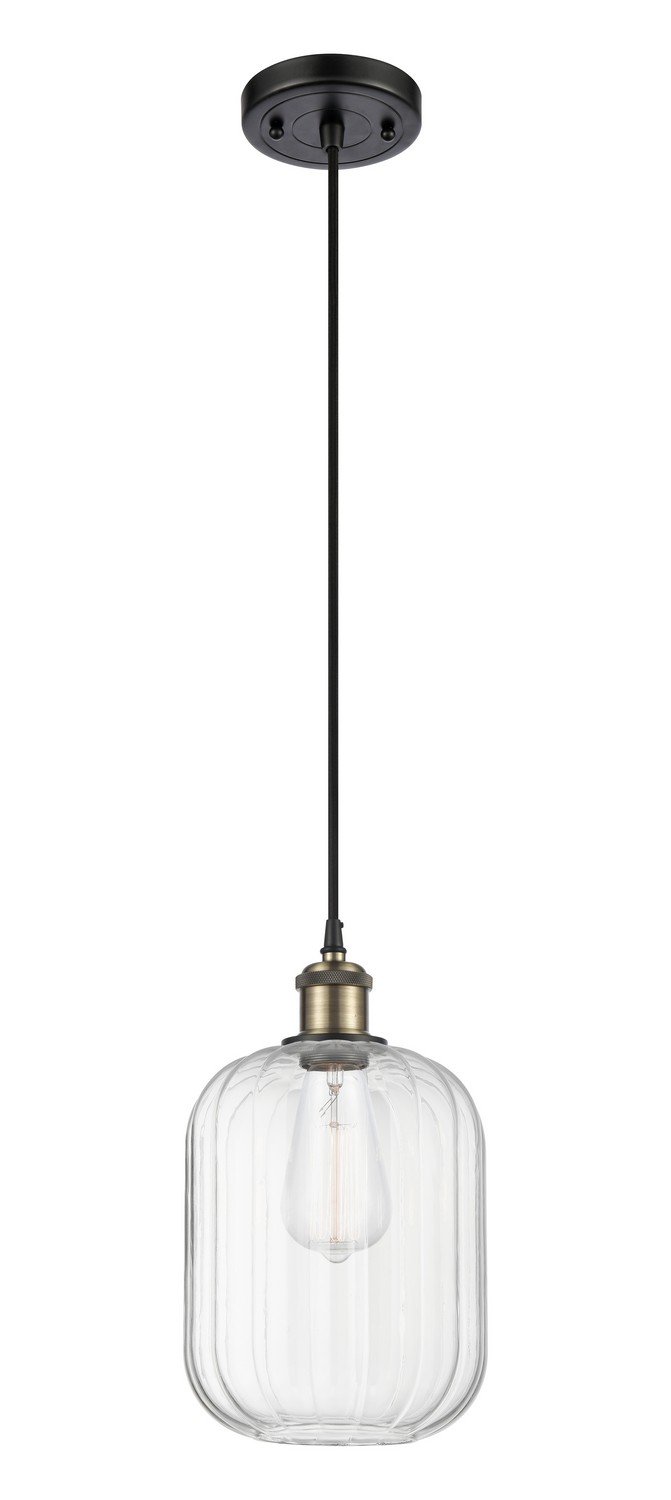 One Light Mini Pendant by Innovations - Ballston Collection, Black Antique Brass Finish - 516-1P-BAB-G460-7CL