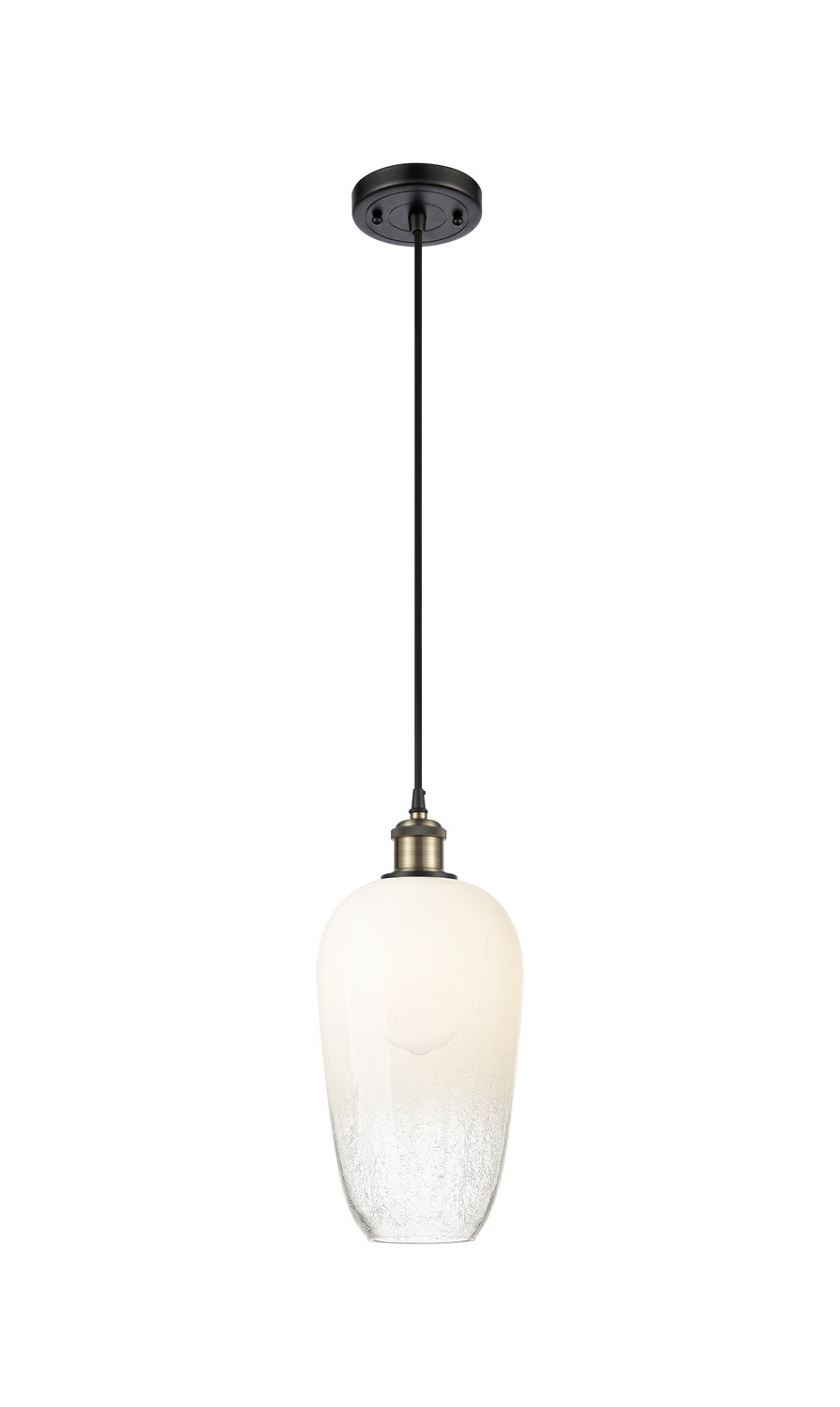 One Light Mini Pendant by Innovations - Ballston Collection, Black Antique Brass Finish - 516-1P-BAB-G484-7OP