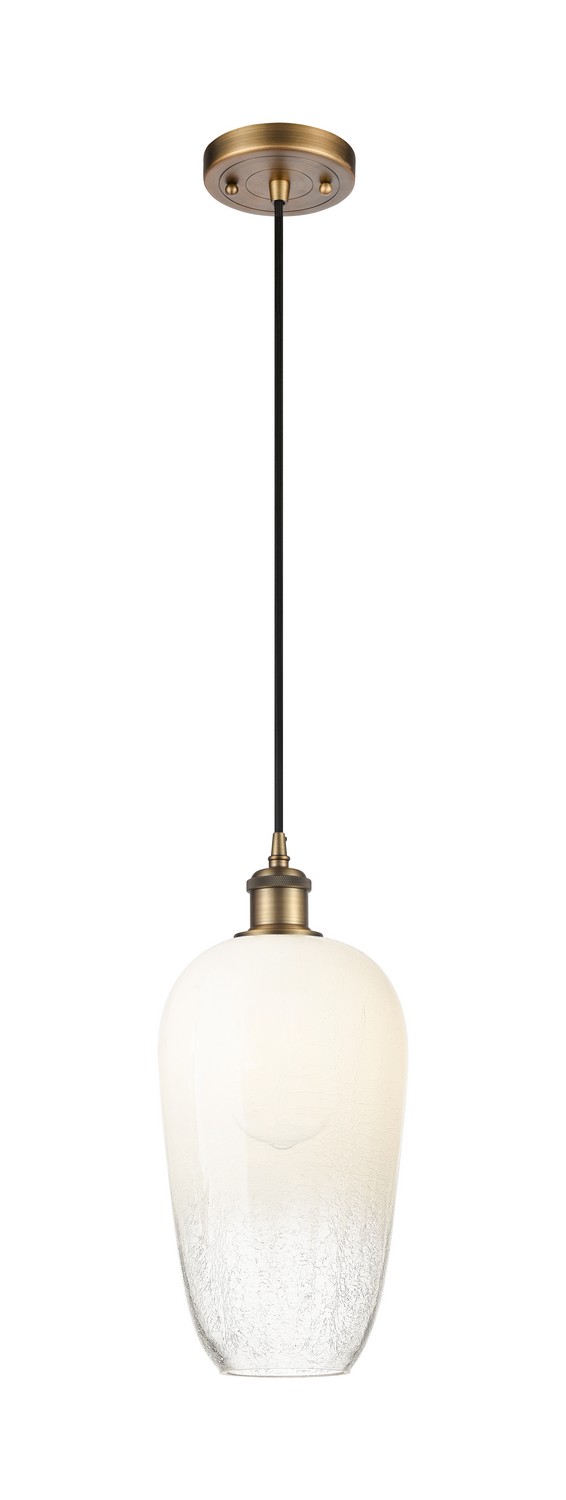 One Light Mini Pendant by Innovations - Ballston Collection, Brushed Brass Finish - 516-1P-BB-G484-7OP