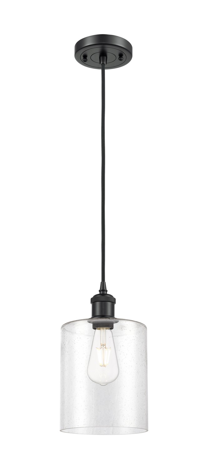One Light Mini Pendant by Innovations - Ballston Collection, Matte Black Finish - 516-1P-BK-G4424-7