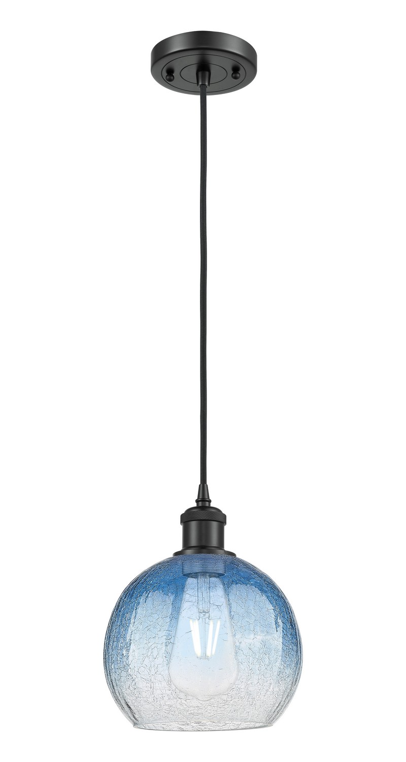 One Light Mini Pendant by Innovations - Ballston Collection, Matte Black Finish - 516-1P-BK-G483-8SB
