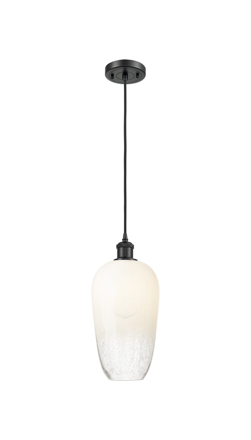 One Light Mini Pendant by Innovations - Ballston Collection, Matte Black Finish - 516-1P-BK-G484-7OP