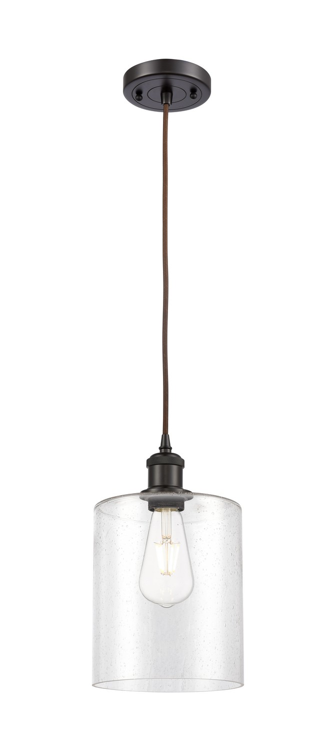 One Light Mini Pendant by Innovations - Ballston Collection, Oil Rubbed Bronze Finish - 516-1P-OB-G4424-7