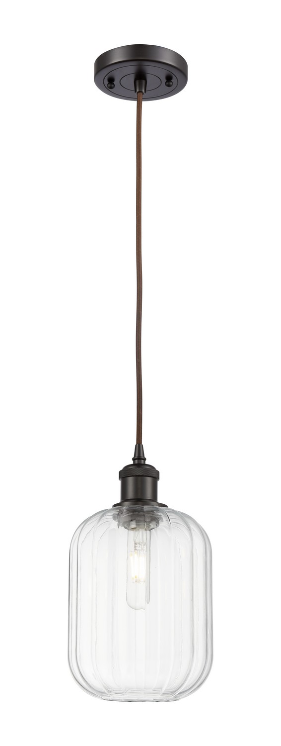 One Light Mini Pendant by Innovations - Ballston Collection, Oil Rubbed Bronze Finish - 516-1P-OB-G460-7CL