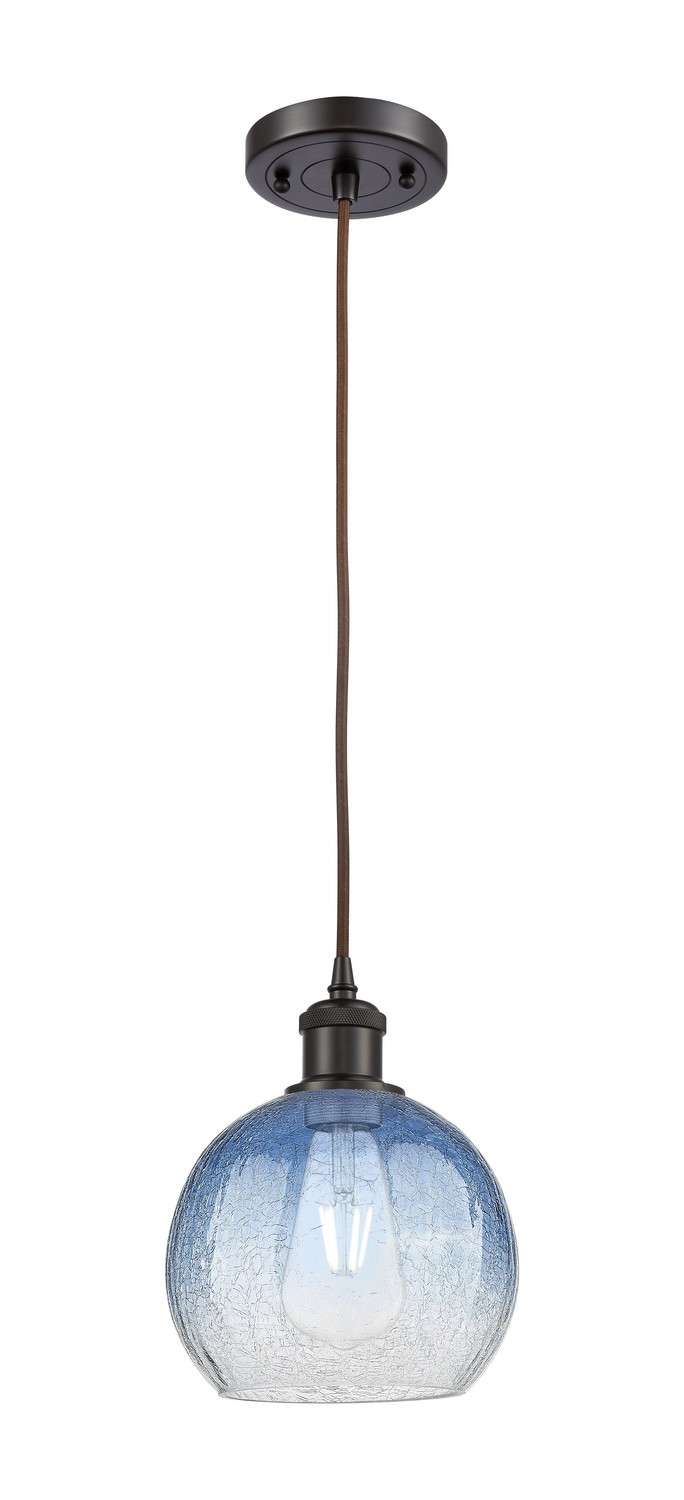One Light Mini Pendant by Innovations - Ballston Collection, Oil Rubbed Bronze Finish - 516-1P-OB-G483-8SB