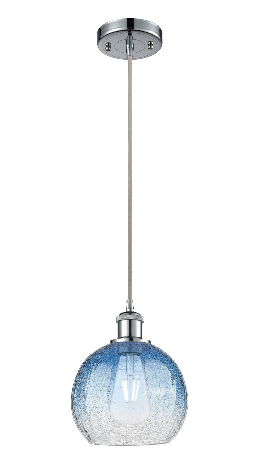One Light Mini Pendant by Innovations - Ballston Collection, Polished Chrome Finish - 516-1P-PC-G483-8SB