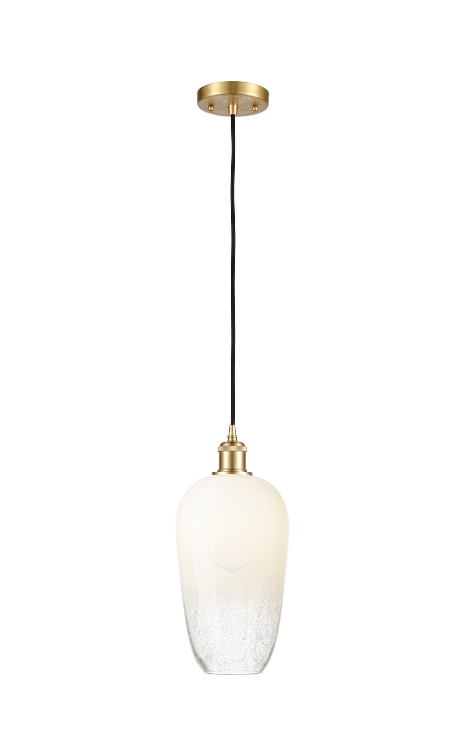 One Light Mini Pendant by Innovations - Ballston Collection, Satin Gold Finish - 516-1P-SG-G484-7OP