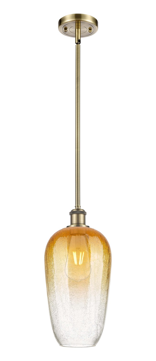 One Light Mini Pendant by Innovations - Ballston Collection, Antique Brass Finish - 516-1S-AB-G484-7AM