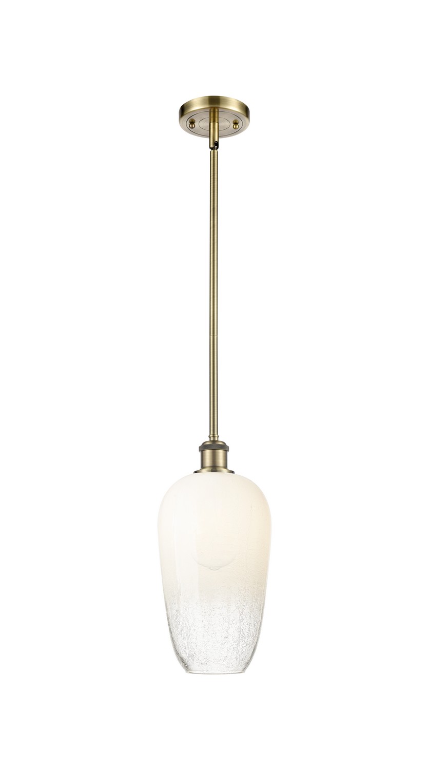 One Light Mini Pendant by Innovations - Ballston Collection, Antique Brass Finish - 516-1S-AB-G484-7OP