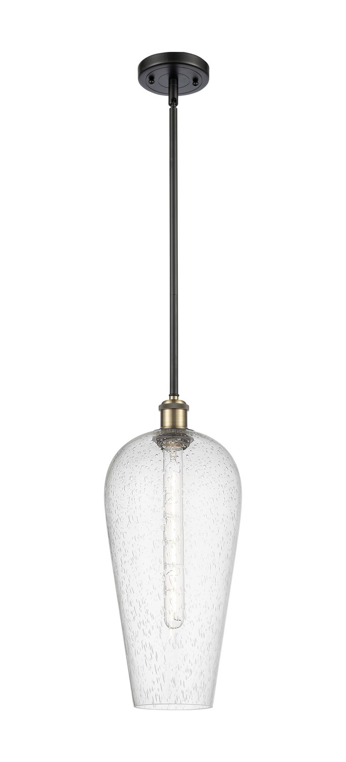 One Light Mini Pendant by Innovations - Ballston Collection, Black Antique Brass Finish - 516-1S-BAB-G456-8SDY