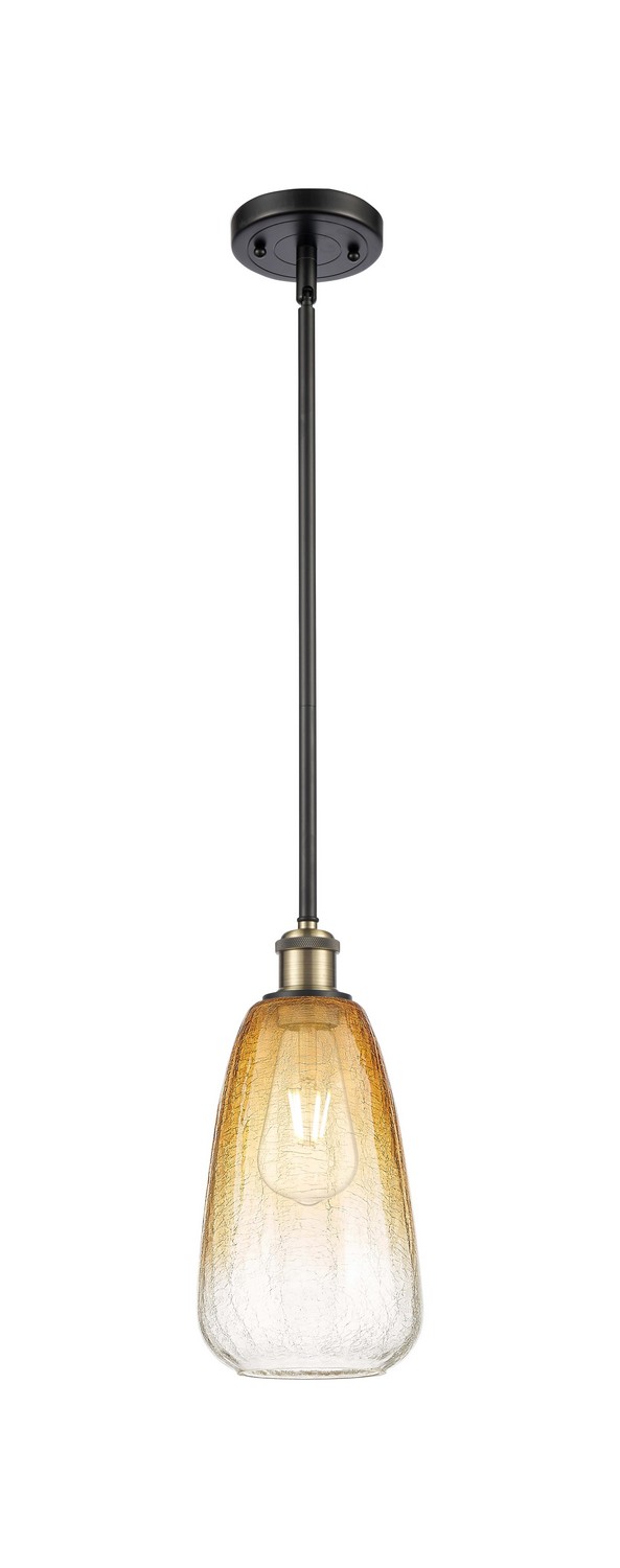 One Light Mini Pendant by Innovations - Ballston Collection, Black Antique Brass Finish - 516-1S-BAB-G480-6AM