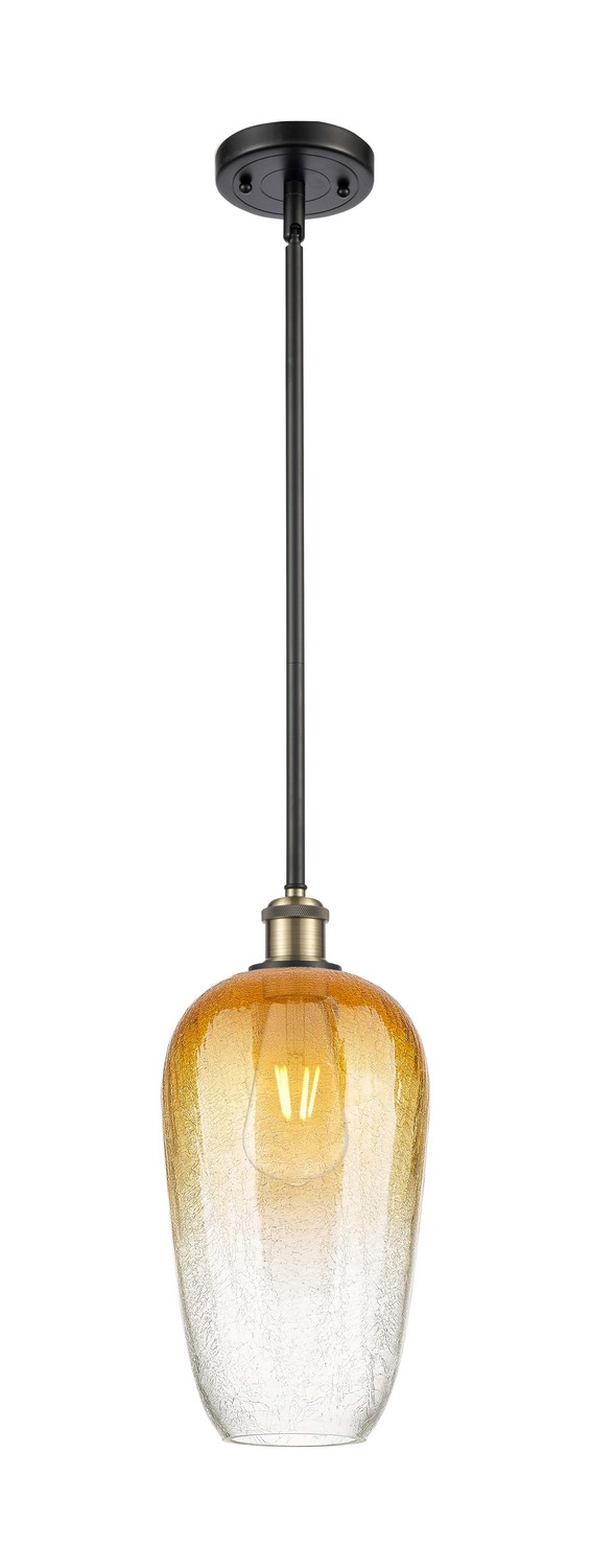 One Light Mini Pendant by Innovations - Ballston Collection, Black Antique Brass Finish - 516-1S-BAB-G484-7AM