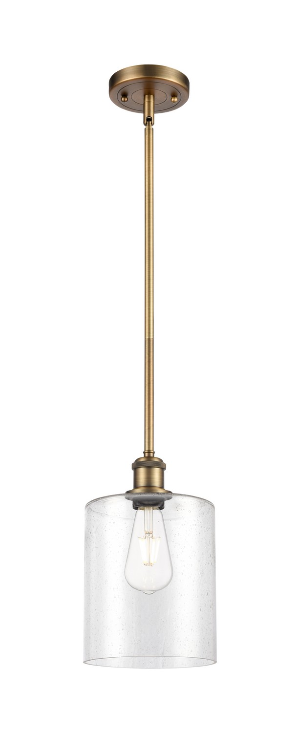 One Light Mini Pendant by Innovations - Ballston Collection, Brushed Brass Finish - 516-1S-BB-G4424-7
