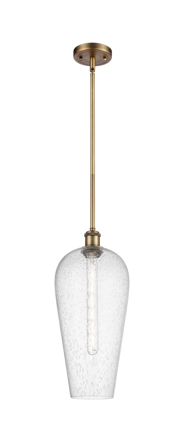 One Light Mini Pendant by Innovations - Ballston Collection, Brushed Brass Finish - 516-1S-BB-G456-8SDY